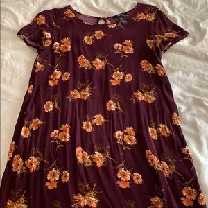 Forever 21 Short Sleeve Floral Dress
